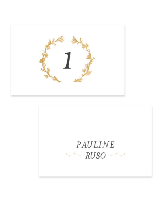 Carte de placement • Brindille