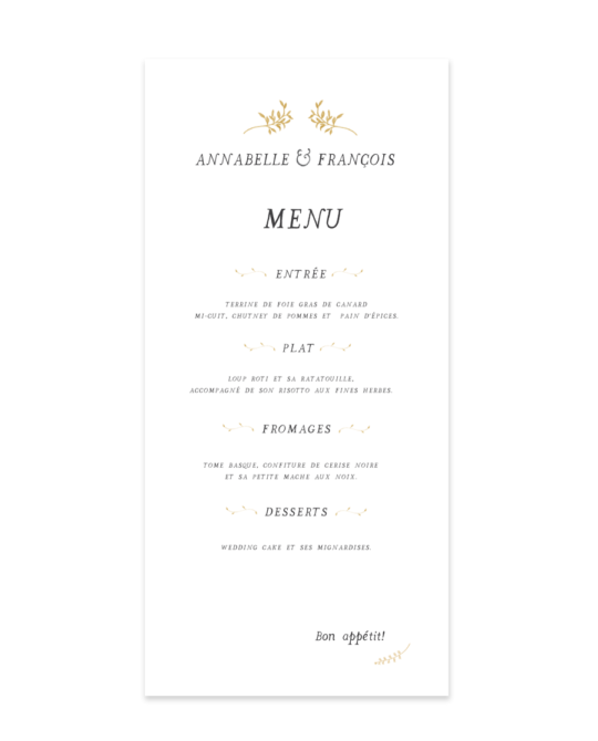 Menu • Brindille
