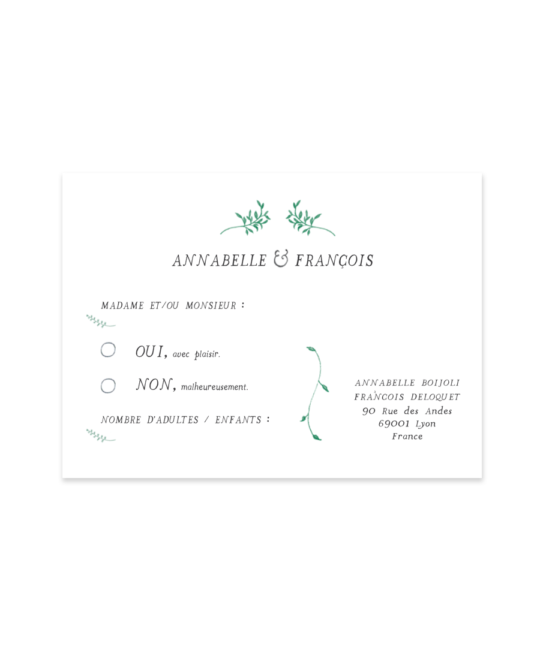 Carte RSVP • Brindille – Image 6