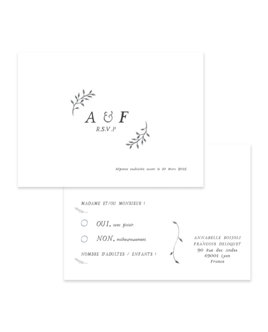 Carte RSVP • Brindille – Image 7