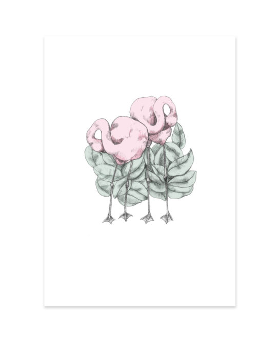 Carte & Affiche • Flamants Roses – Image 2