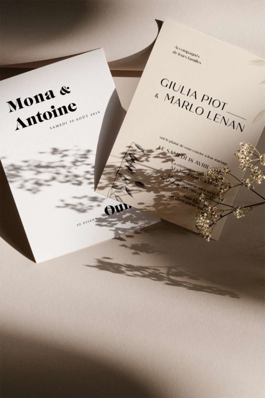 Échantillons mariage