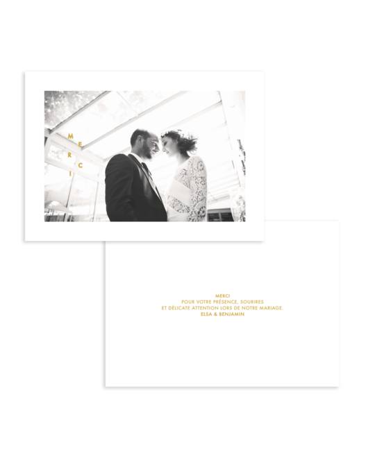 Carte remerciement • Riviera