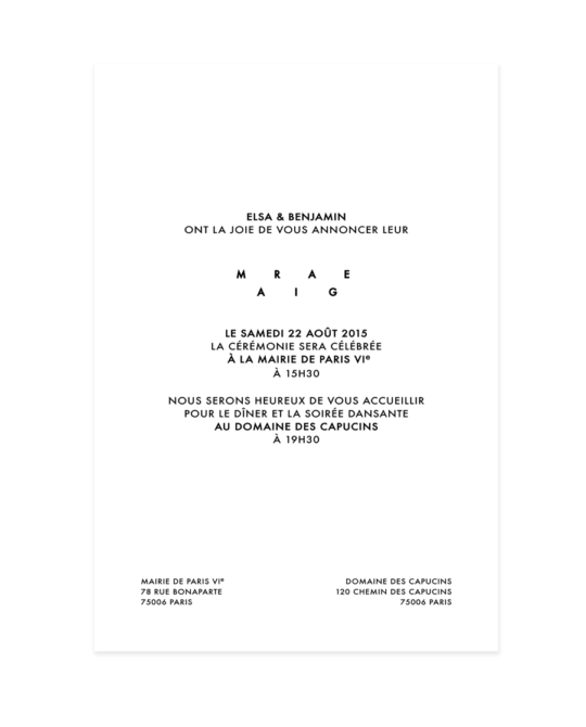Faire Part • Riviera – Image 6