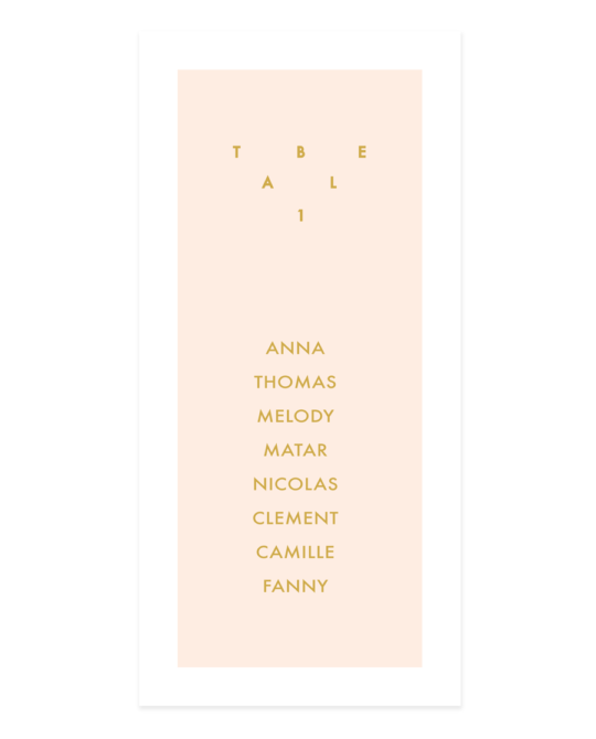 Plan de table • Riviera