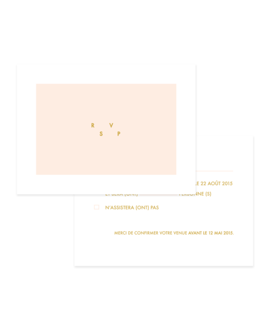 Carte RSVP • Riviera