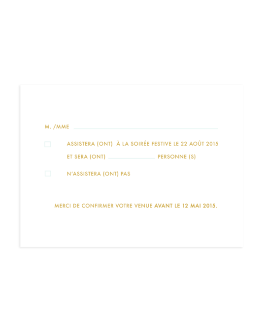 Carte RSVP • Riviera – Image 6