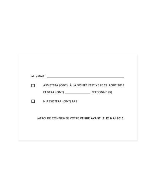 Carte RSVP • Riviera – Image 9