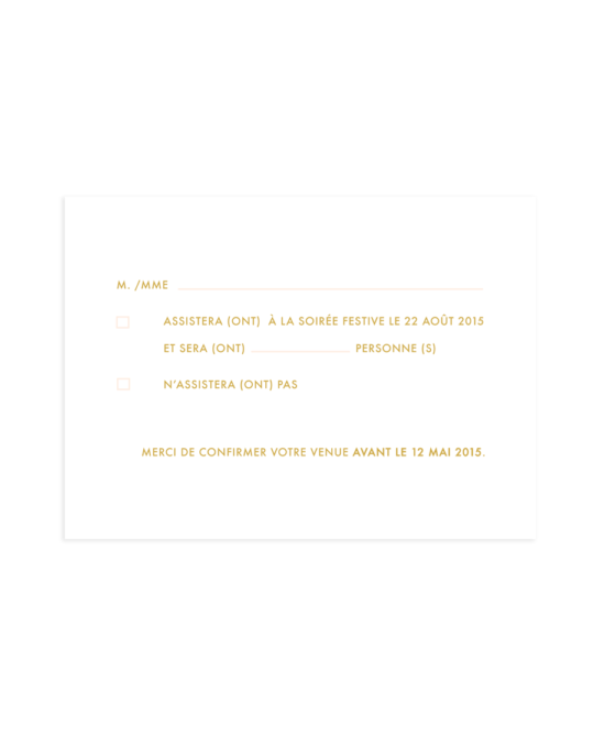 Carte RSVP • Riviera – Image 3