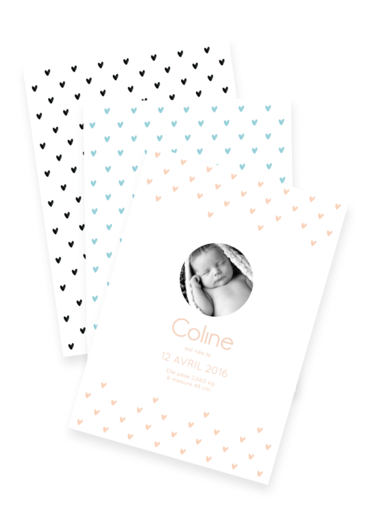 Faire Part Naissance • Heart