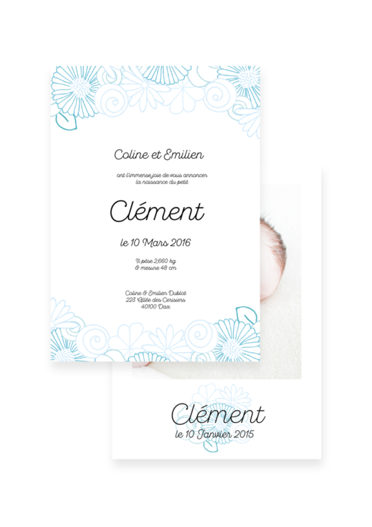 Faire Part Naissance • Printemps – Image 5