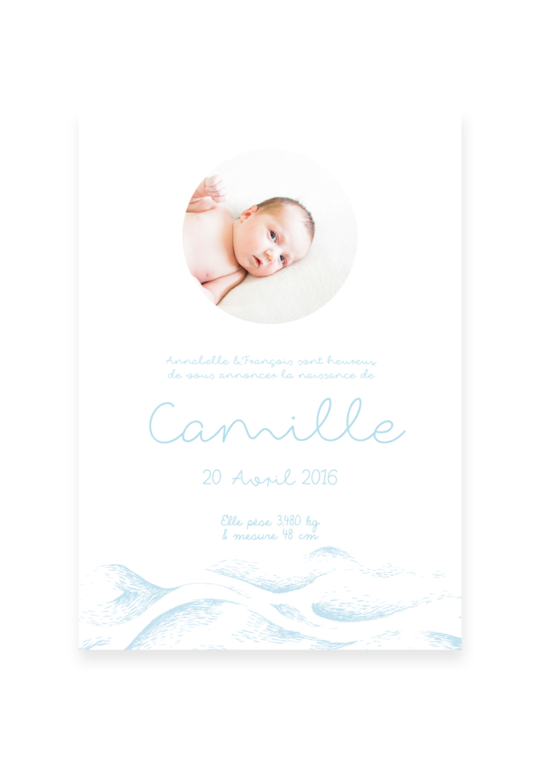 Faire Part Naissance • Marin – Image 2
