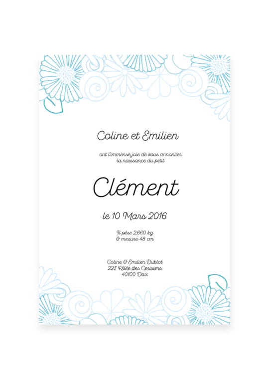 Faire Part Naissance • Printemps – Image 6