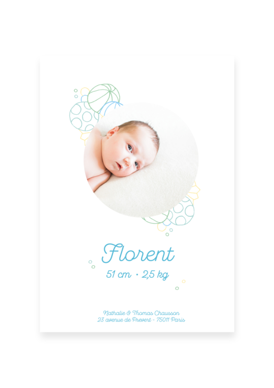 Faire Part Naissance • Bulles – Image 4
