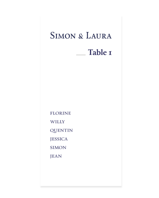 Plan de table • Rhapsodie – Image 2
