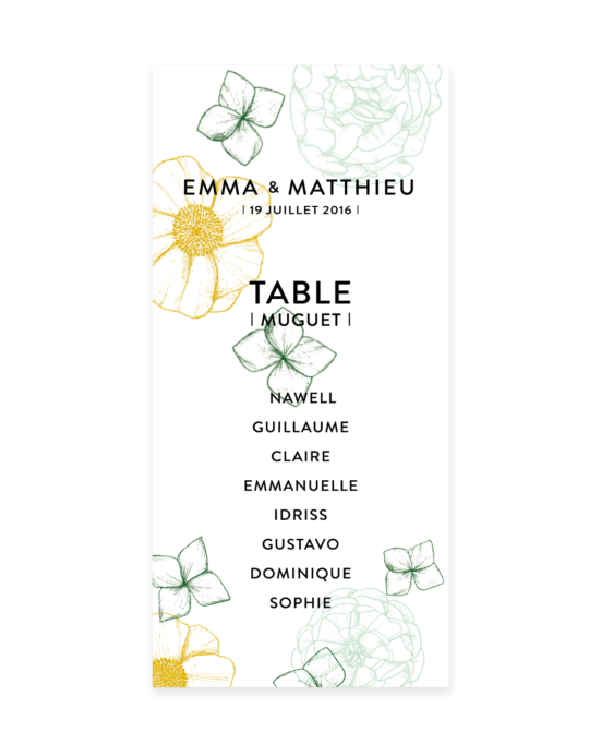 Plan de table • Fragrance