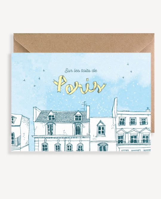 Carte & Affiche • Sur les toits de Paris