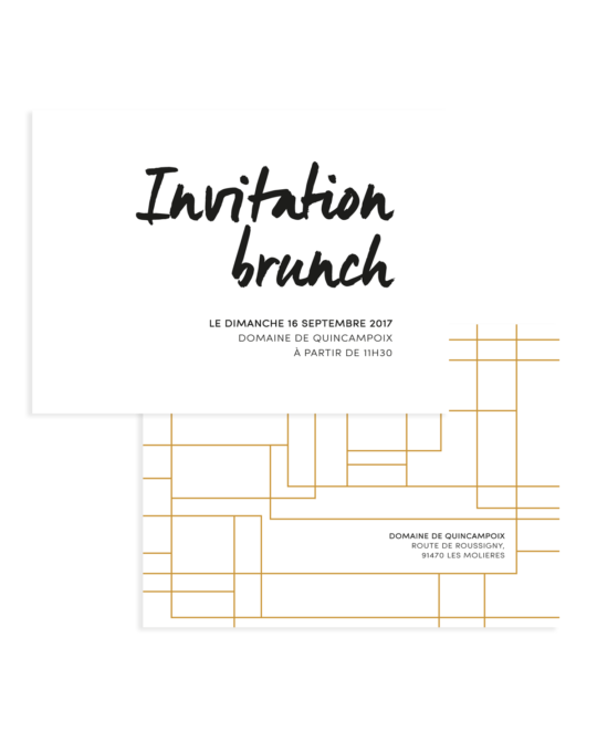 Invitation • Gold Line