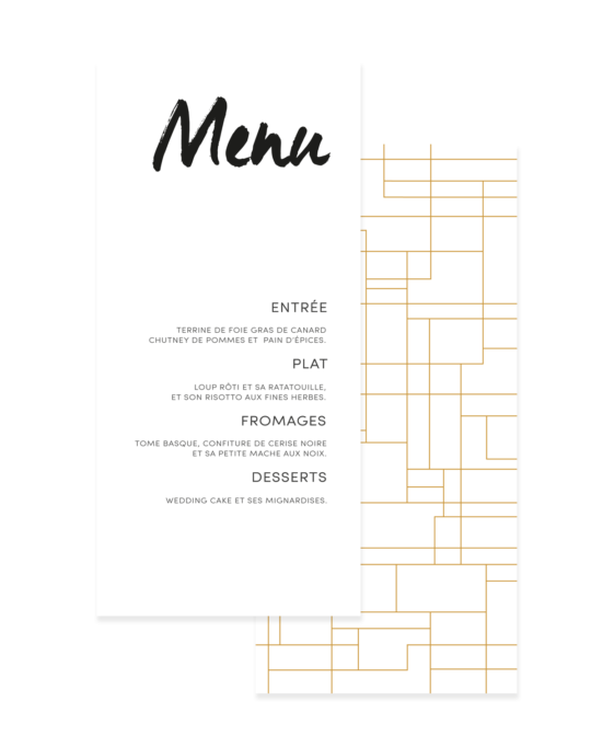 Menu • Gold Line