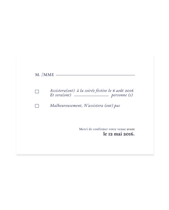 Carte RSVP • Rhapsodie – Image 6
