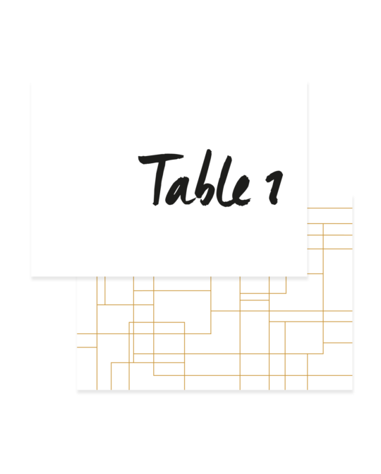 Nom de table • Gold Line