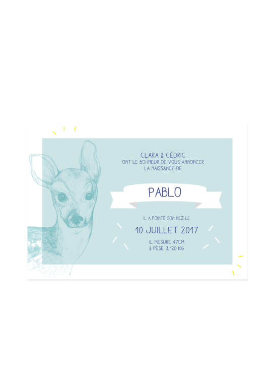 Faire Part Naissance • Little Doe – Image 2