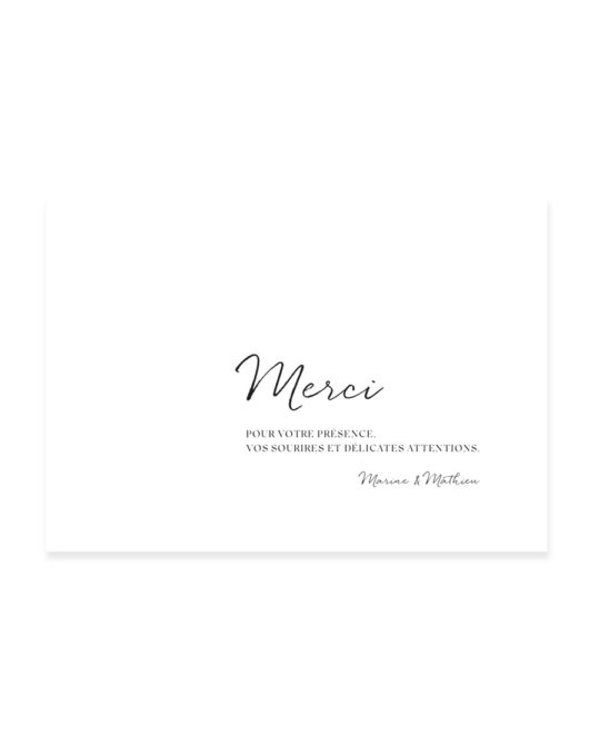 Carte remerciement • Romance – Image 3