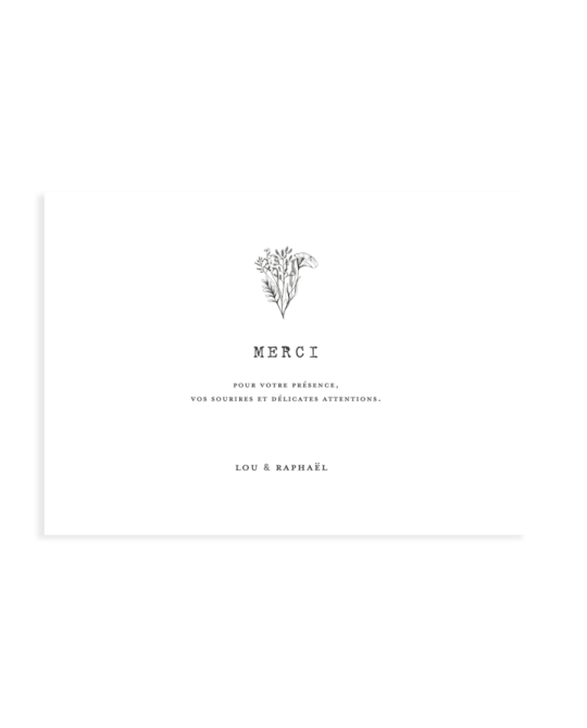 Carte remerciement • Minimal – Image 3