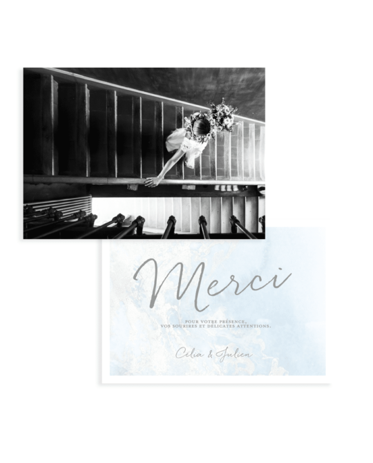 Carte remerciement • Minéral