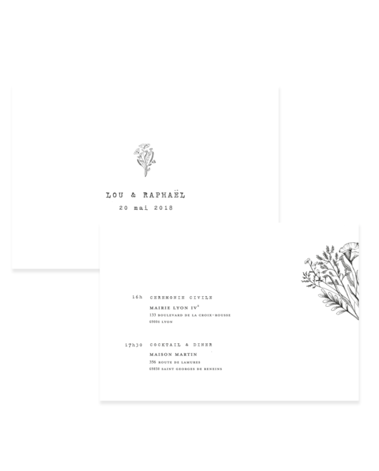 Faire Part • Minimal
