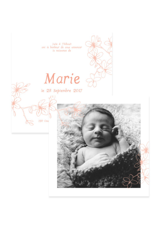 Faire Part Naissance • Petites Fleurs – Image 5