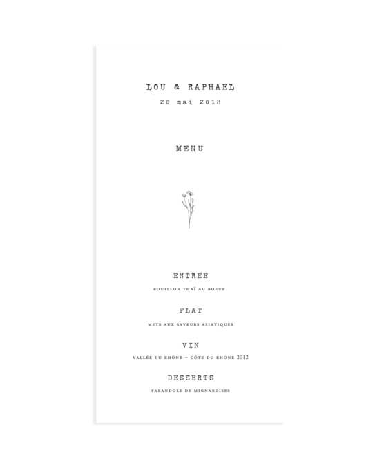 Menu • Minimal