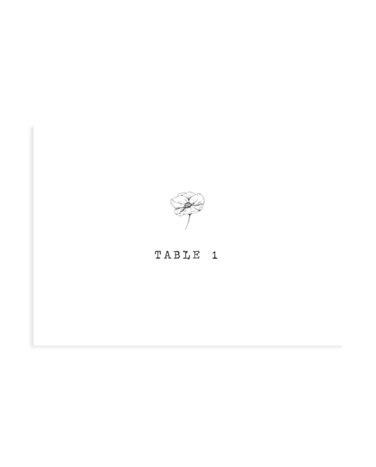 Nom de table • Minimal