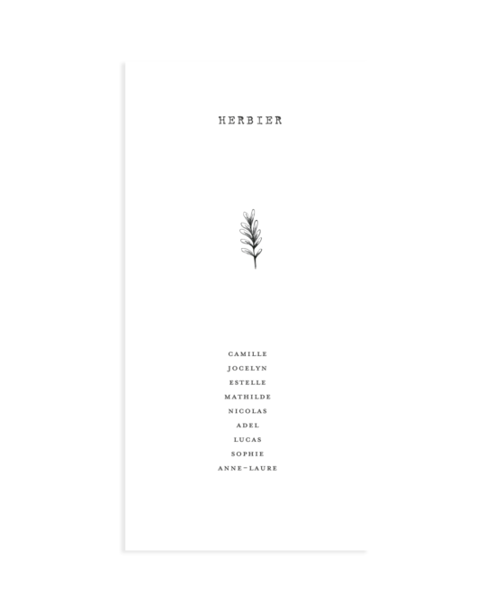 Plan de table • Minimal