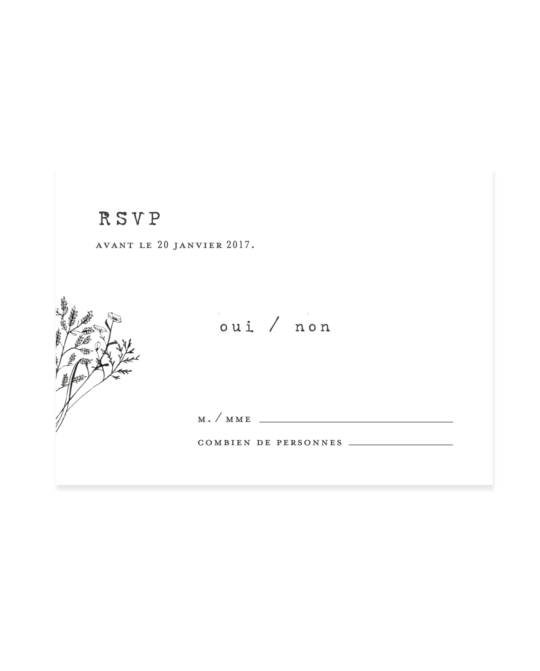 Carte RSVP • Minimal – Image 3