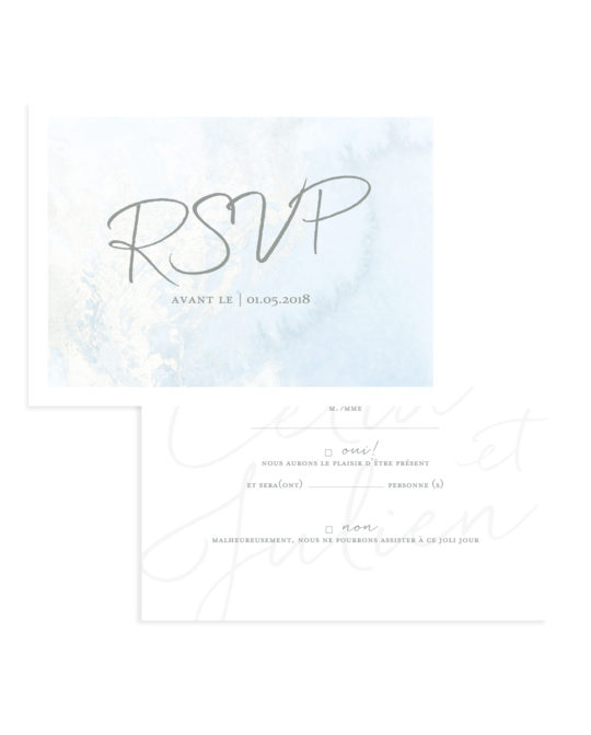 Carte RSVP • Minéral