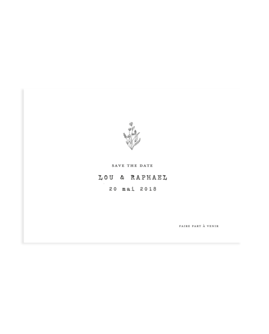 Save the date • Minimal