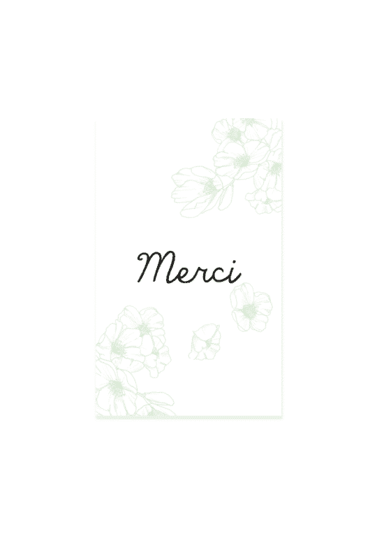 Carte remerciement • Cerise – Image 4
