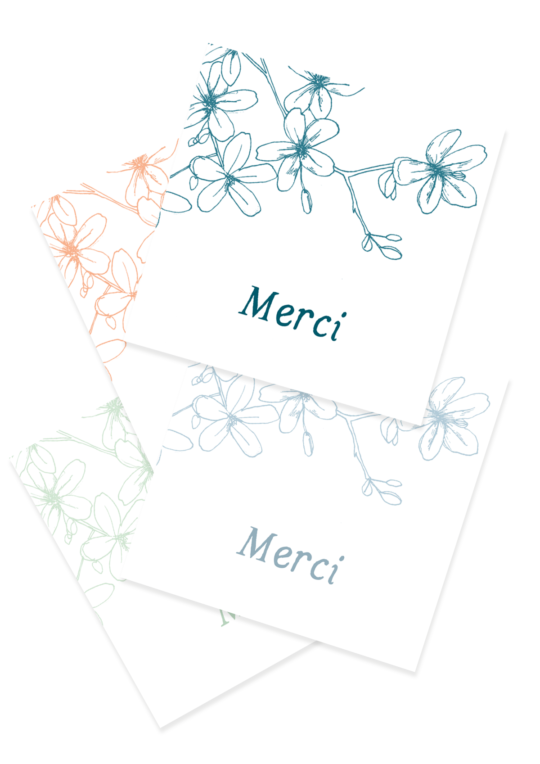 Carte remerciement • Petites Fleurs