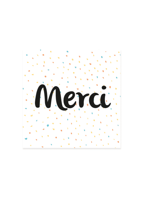 Carte remerciement • Confettis – Image 2