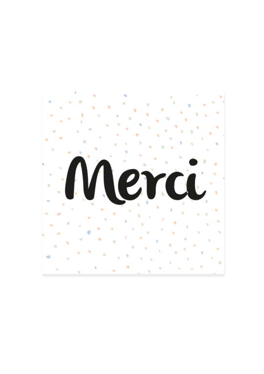 Carte remerciement • Confettis – Image 4