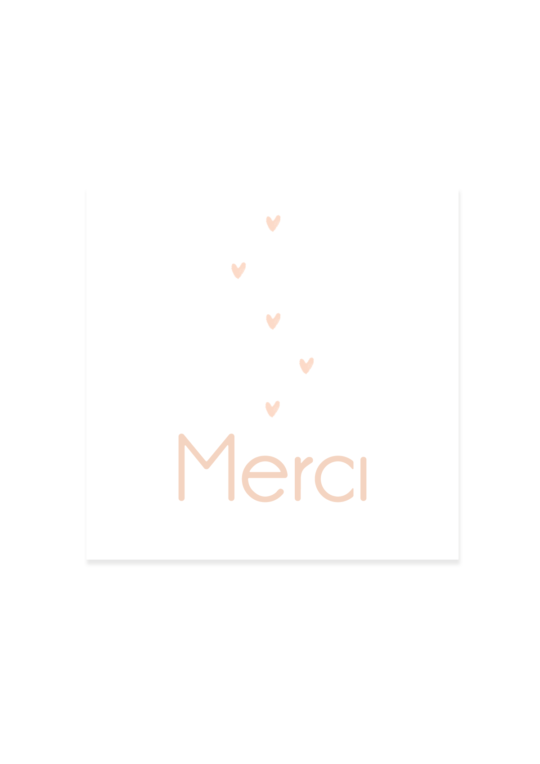 Carte remerciement • Heart – Image 3