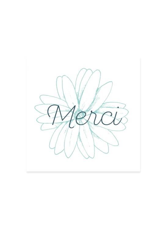 Carte remerciement • Marguerite – Image 2