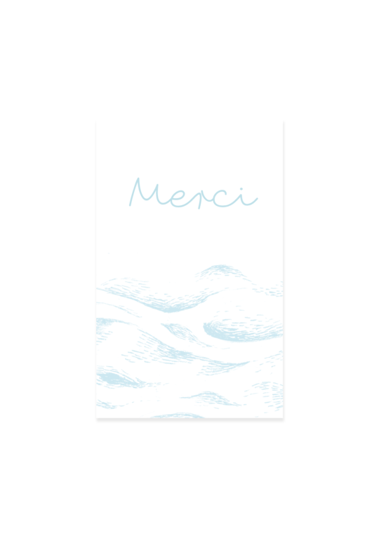 Carte remerciement • Marin