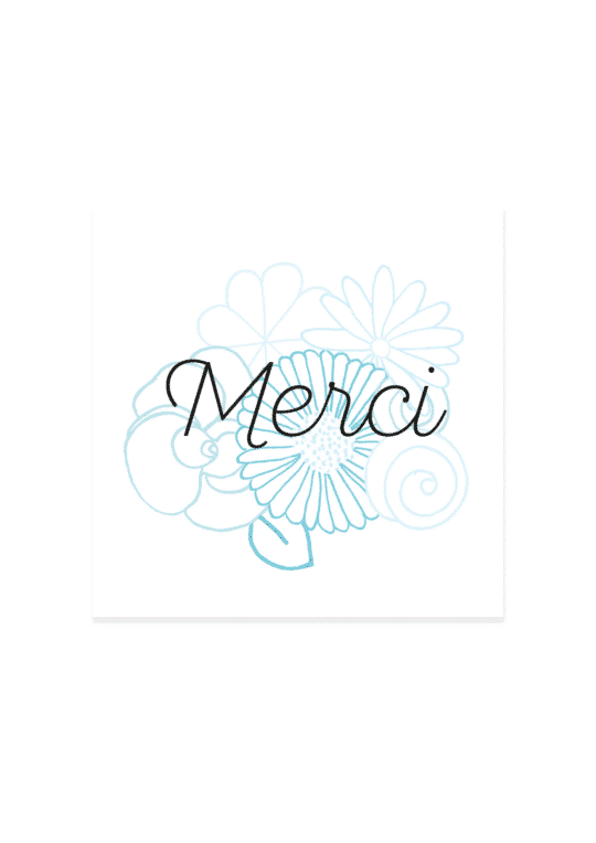 Carte remerciement • Printemps – Image 3