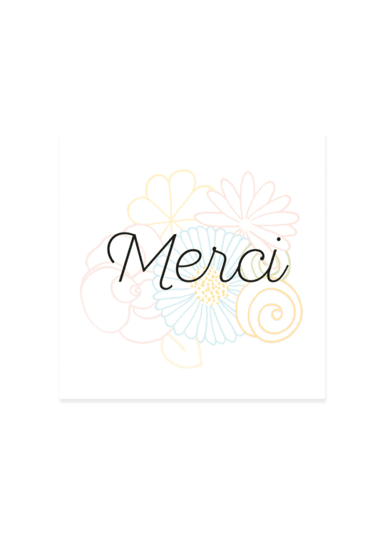 Carte remerciement • Printemps – Image 2