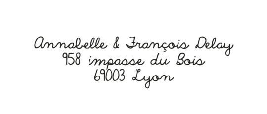 Tampon Adresse • Marin