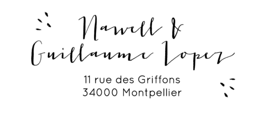 Tampon Adresse • Mosaïque