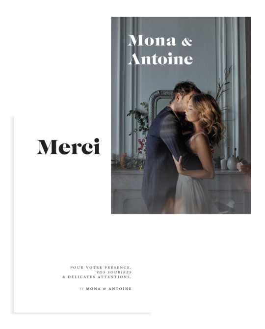 Carte remerciement • Vogue