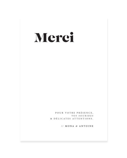 Carte remerciement • Vogue – Image 3